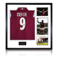 Jermain Defoe Signed West Ham Shirt Elite Frame