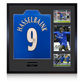 Jimmy Floyd Hasselbaink Signed Chelsea Shirt Elite Frame