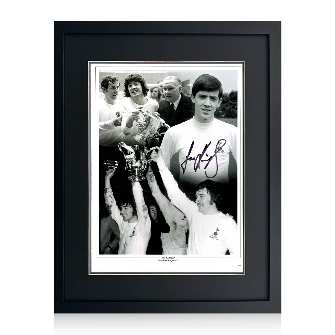 Joe Kinnear Signed Tottenham Hotspur Image 4 Deluxe Mount Frame