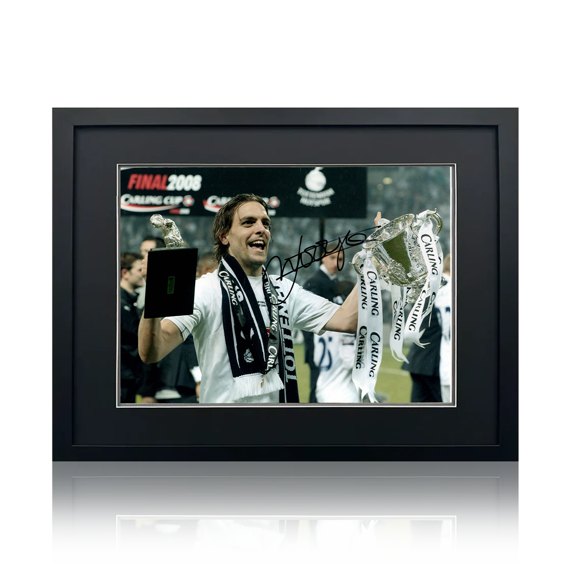 Jonathan Woodgate Signed Tottenham Hotspur Image Deluxe Mount Frame