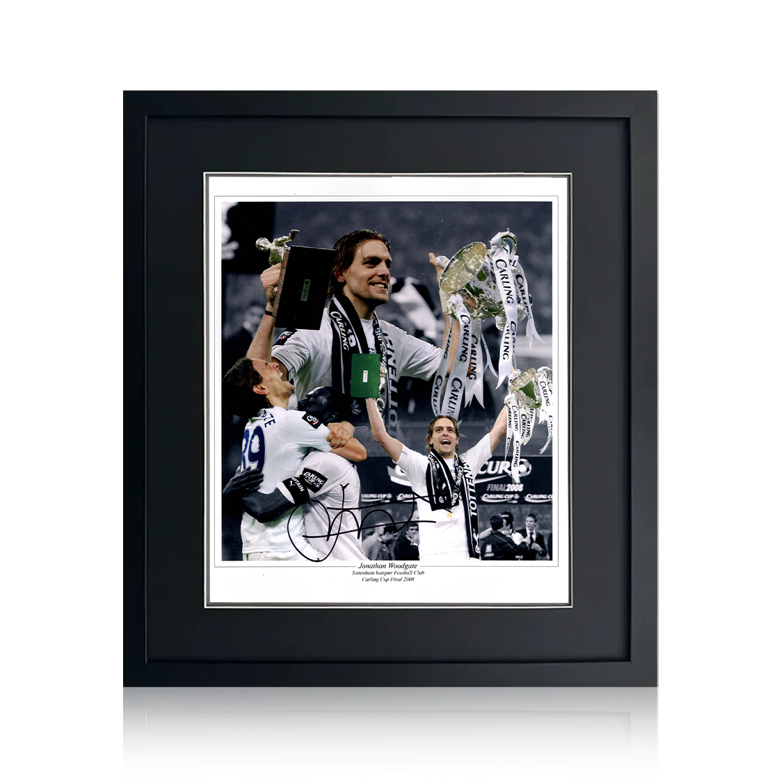 Jonathan Woodgate Signed Tottenham Hotspur Image Deluxe Mount Frame