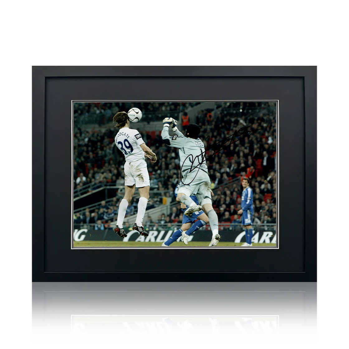 Jonathan Woodgate Signed Tottenham Hotspur Image Deluxe Mount Frame