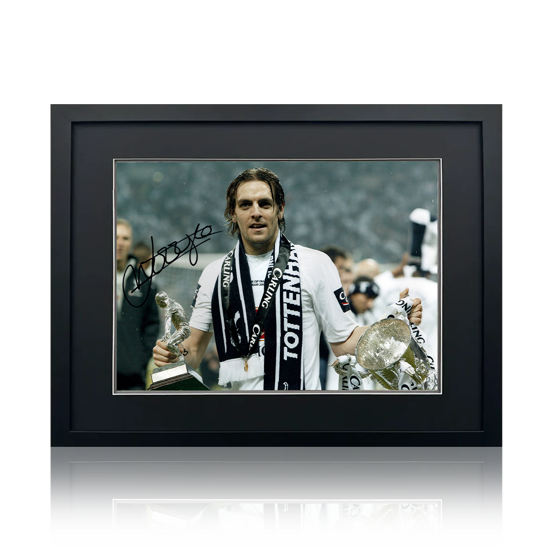 Jonathan Woodgate Signed Tottenham Hotspur Image Deluxe Mount Frame