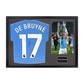 Kevin De Bruyne Signed Manchester City Shirt Classic Frame