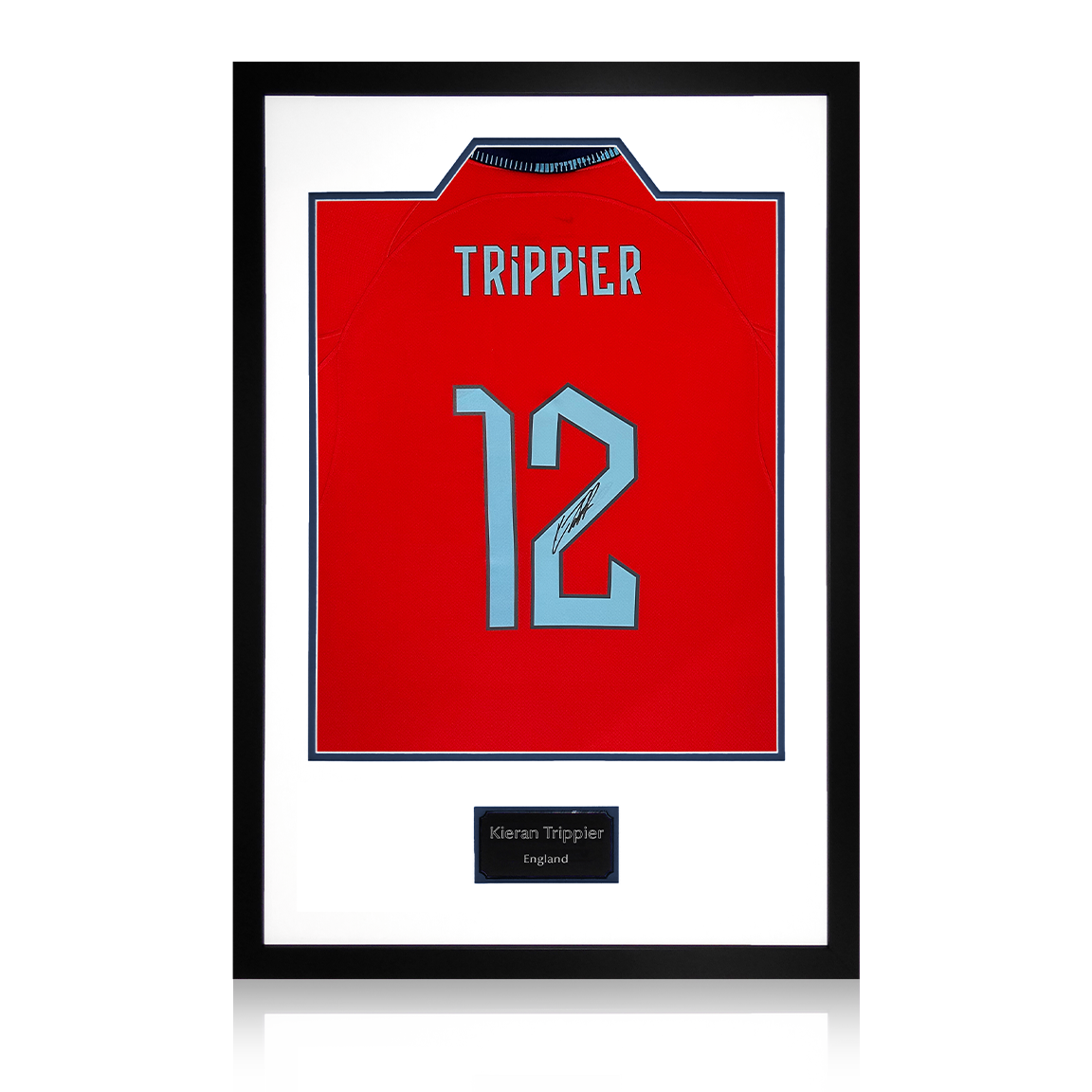 Kieran Trippier Signed England Away Shirt Display