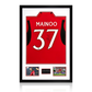 Kobbie Mainoo Signed Manchester United Display