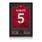 Ibrahima Konaté Signed Liverpool Shirt Premium Frame (ACG Cert)