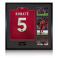 Ibrahima Konaté Signed Liverpool Shirt Elite Frame (ACG Cert)