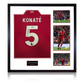 Ibrahima Konaté Signed Liverpool Shirt Elite Frame (ACG Cert)