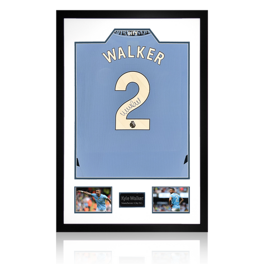 Kyle Walker Signed Manchester City 24/25 Shirt Premium Frame