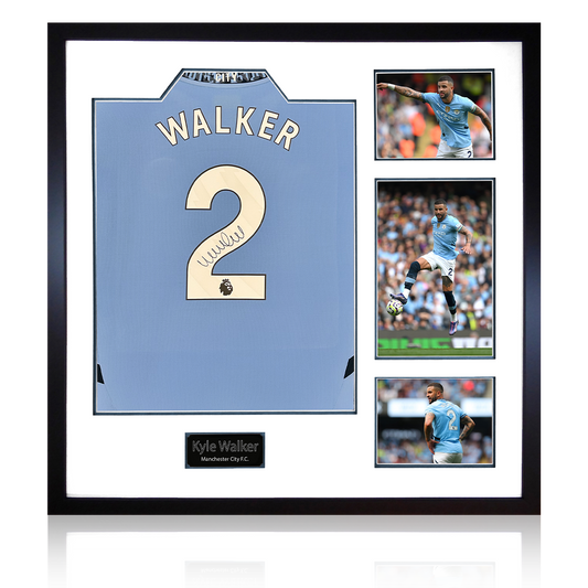 Kyle Walker Signed Manchester City 24/25 Shirt Elite Frame
