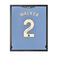 Kyle Walker Signed Manchester City 24/25 Shirt Compact Frame
