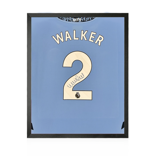 Kyle Walker Signed Manchester City 24/25 Shirt Compact Frame