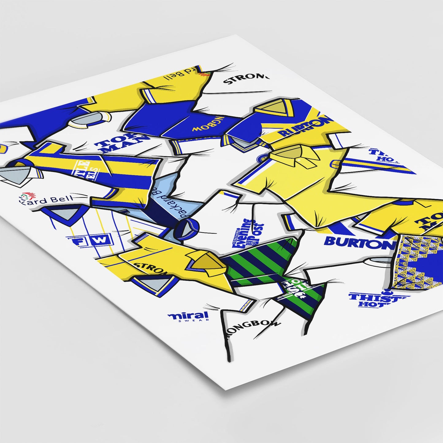 Leeds Shirts Mash Up Print