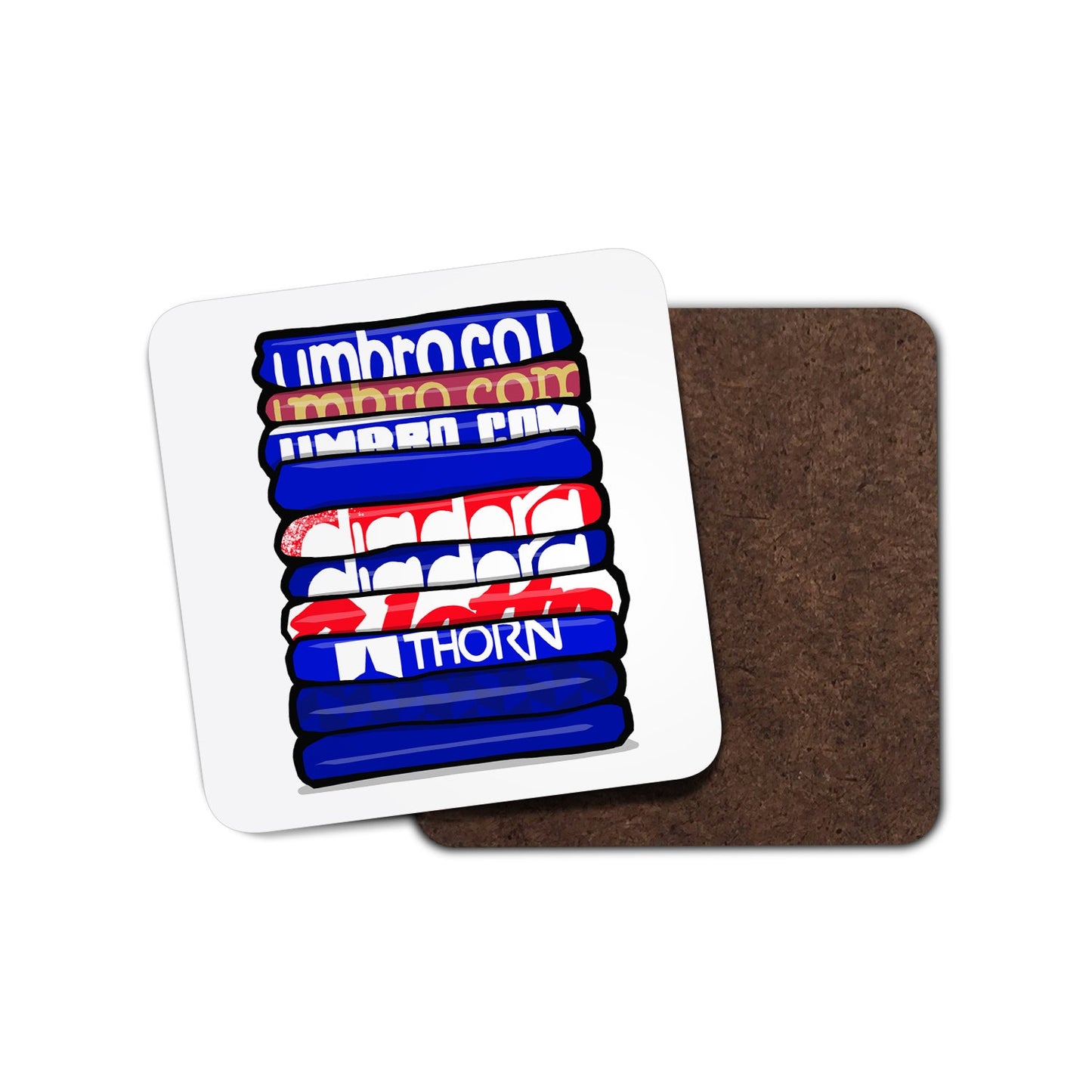 Linfield Shirt Stack Coaster
