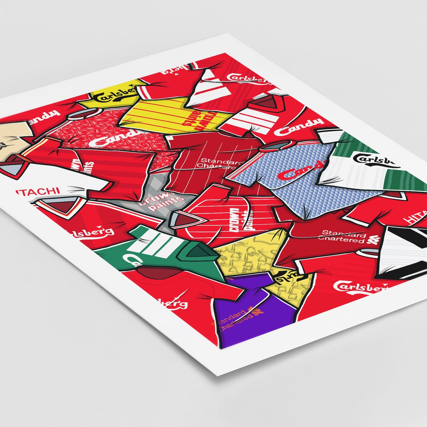 Liverpool Shirts Mash Up Print