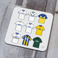 Leeds Retro Shirts Football Coaster