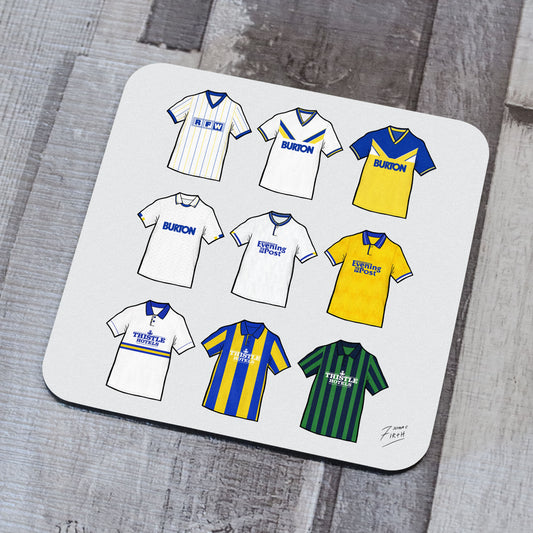 Leeds Retro Shirts Football Coaster