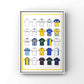 Leeds Retro Shirts Football Print