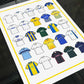 Leeds Retro Shirts Football Print