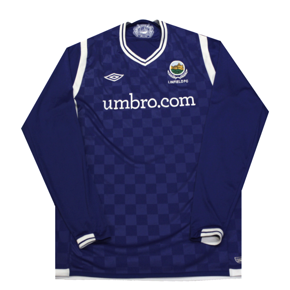 Linfield 2009-2010 Home Shirt L/S (Excellent) M