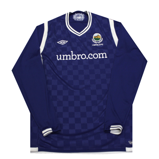 Linfield 2009-2010 Home Shirt L/S (Excellent) M