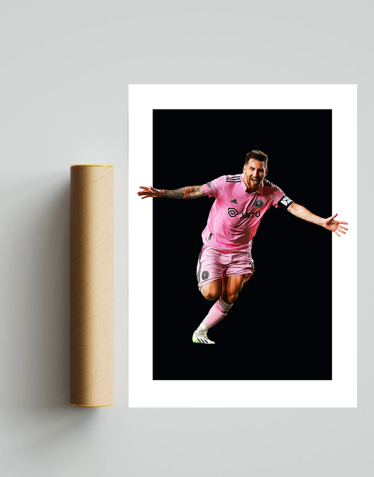Lionel Messi Inter Miami A3 Print