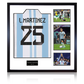 Lisandro Martínez Signed Argentina Elite Frame