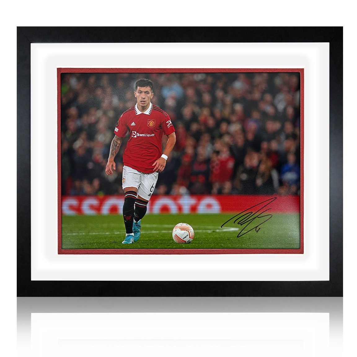 Lisandro Martínez Signed Manchester United Deluxe Mount Frame