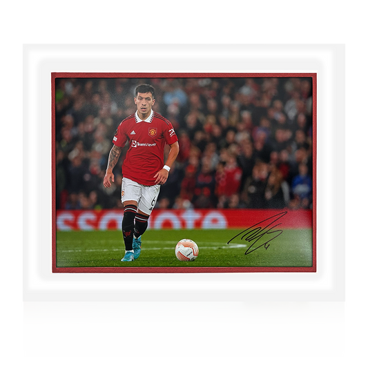 Lisandro Martínez Signed Manchester United Deluxe Mount