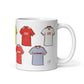 Liverpool Retro Shirts Illustrated Handmade Ceramic Football Mug