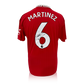 Lisandro Martínez Back Signed Manchester United Shirt