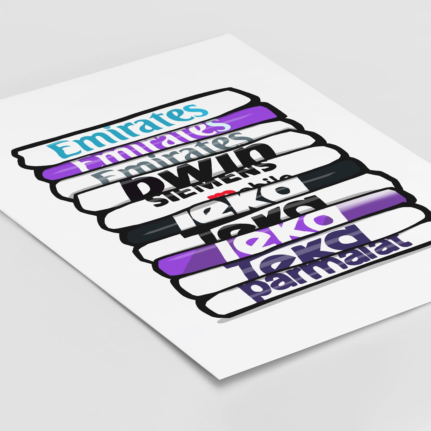 Madrid Shirt Stack Print