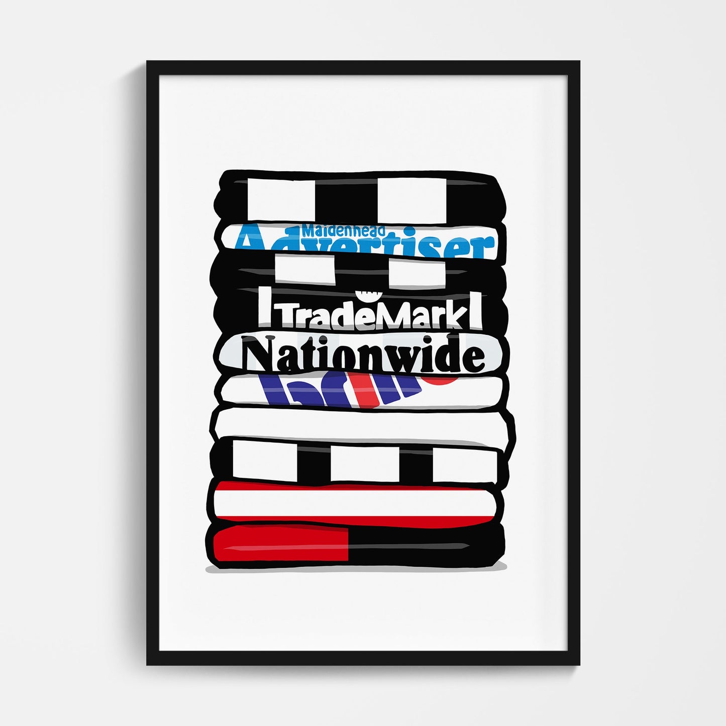 Maidenhead Football Shirt Stack Print