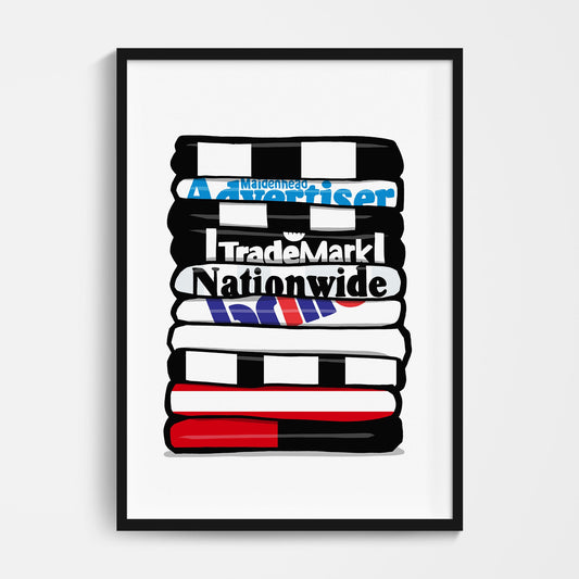 Maidenhead Football Shirt Stack Print