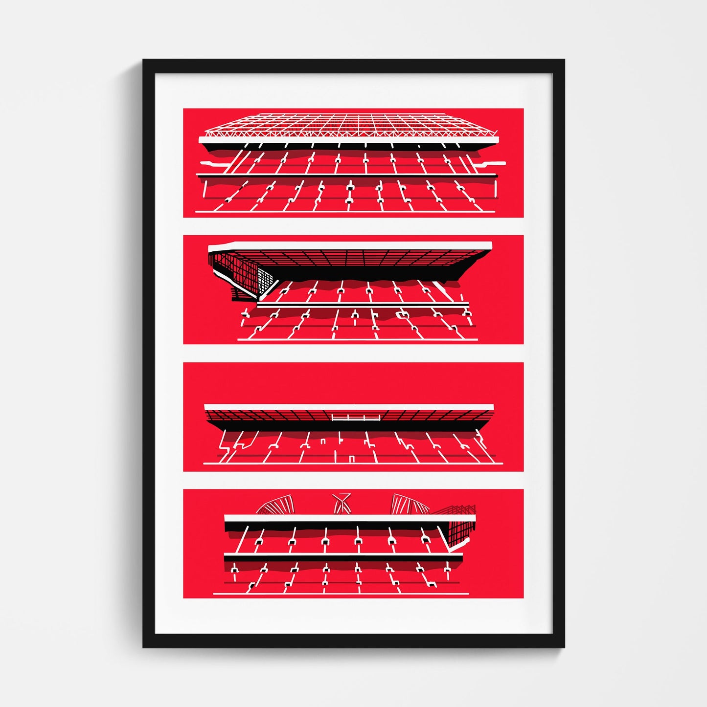 Manchester Utd Stadium Print