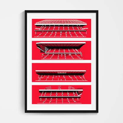 Manchester Utd Stadium Print