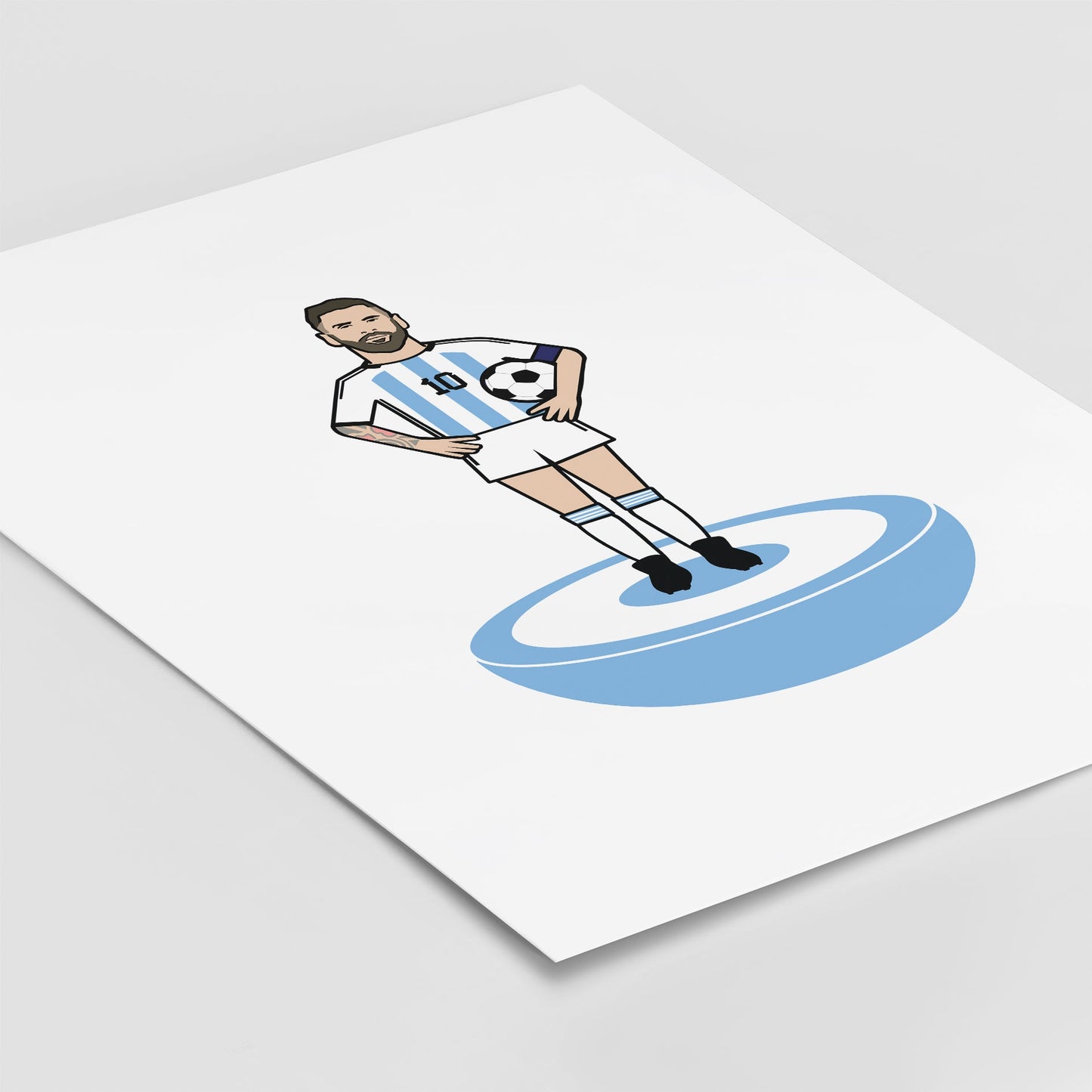 Messi Table Football Print
