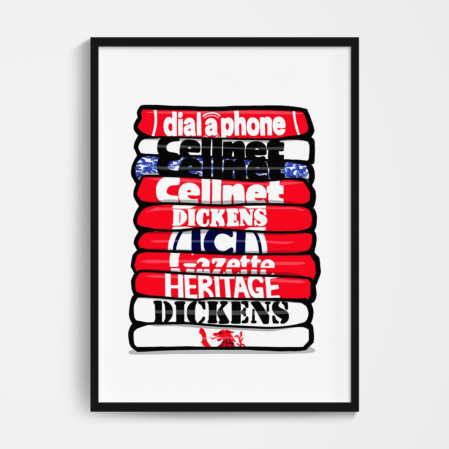 Middlesbrough Shirt Stack Print