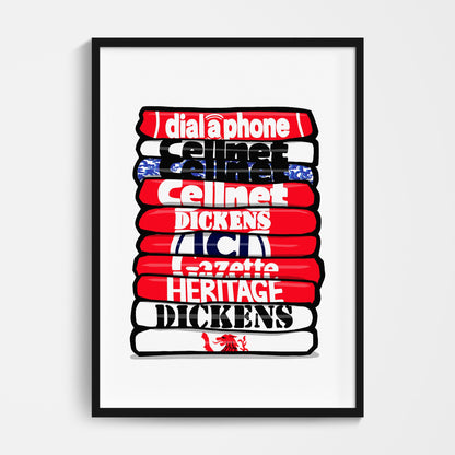 Middlesbrough Shirt Stack Print