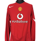 2004-06 Manchester United L/S Home - Size XL (L Fit) - Solskjaer 20