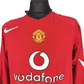 2004-06 Manchester United L/S Home - Size XL (L Fit) - Solskjaer 20