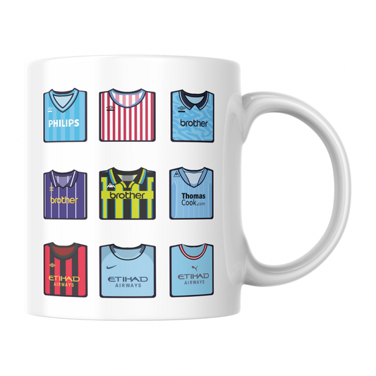 Manchester City Kits Mug