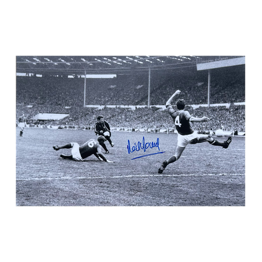 Neil Young Signed Manchester City 16x12 #3