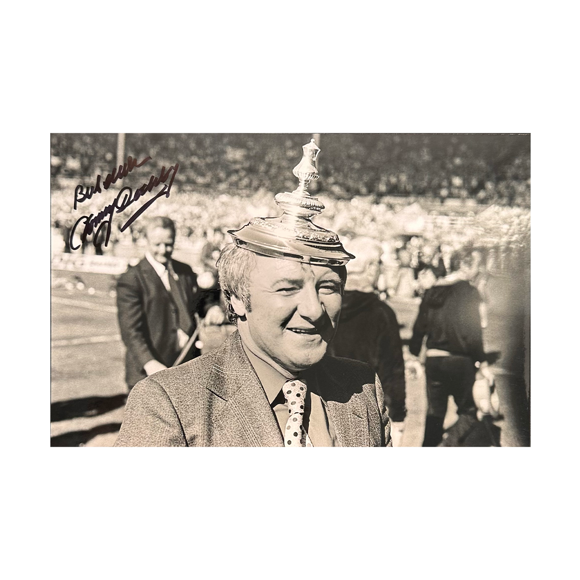 Tommy Docherty Signed Manchester United 9x6