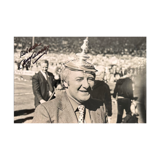 Tommy Docherty Signed Manchester United 9x6