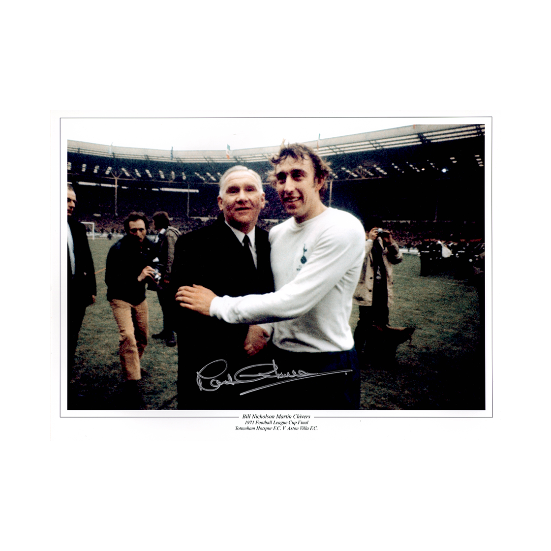 Martin Chivers Signed Tottenham Hotspur 16x12 Photo