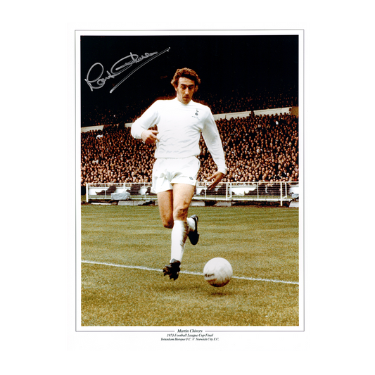 Martin Chivers Signed Tottenham Hotspur 16x12 Photo