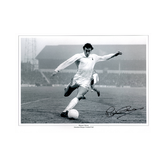 Martin Chivers Signed Tottenham Hotspur 16x12 Photo