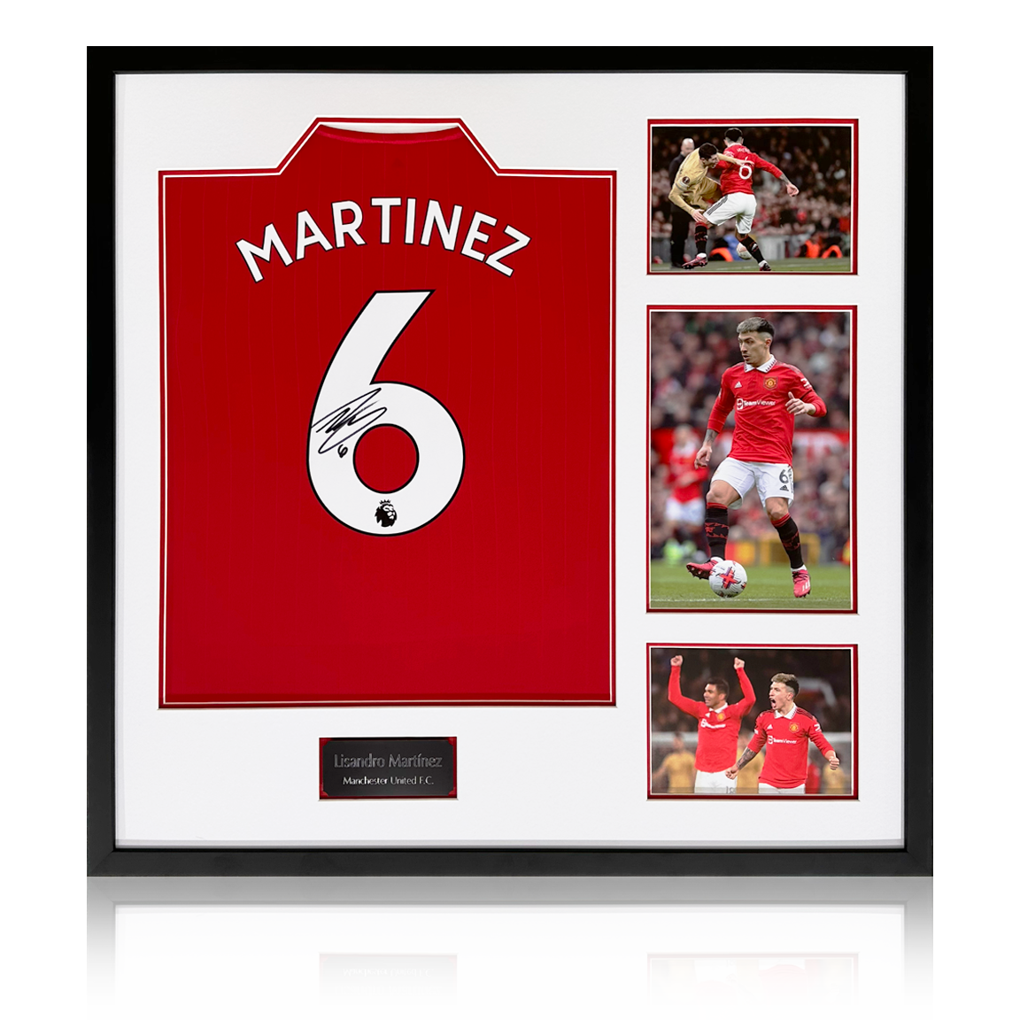 Lisandro Martínez Signed Manchester United Elite Frame